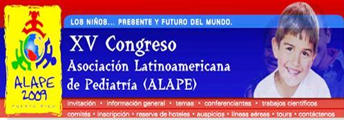 XV Congreso Asociación Latinoamericana de Pediatría Puerto Rico Noviembre 2009 